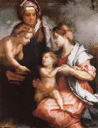 Andrea del Sarto, The Madonna and the Nino, with Holy Isabel and the young one San Juan